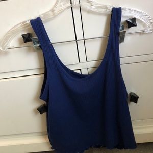Hollister blue tank top